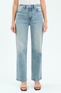DAZE Sundaze High Waist Straight Leg Jeans