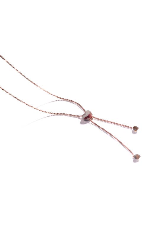 Luvmyjewelry Luv Me Lace Agate Slide Y-necklace