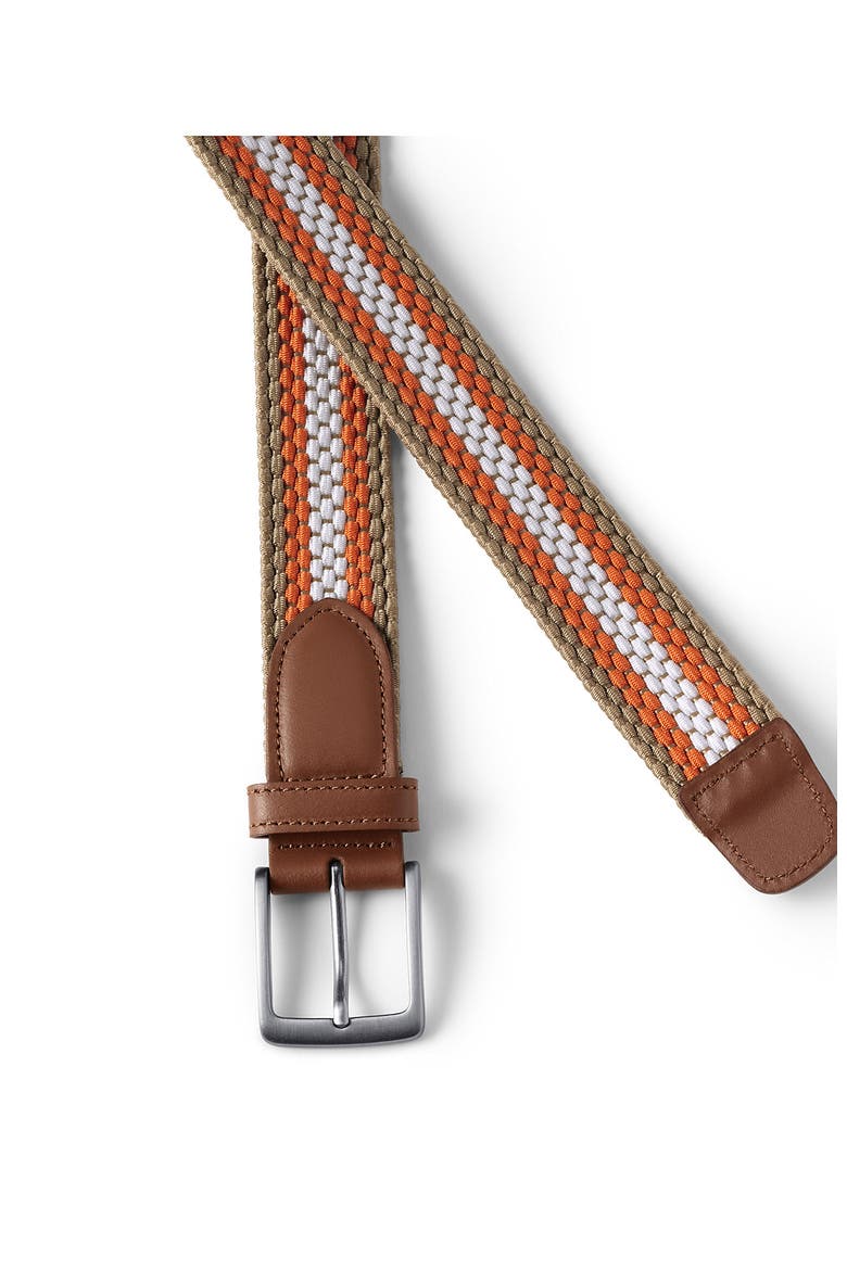 Elastic Braid Belt, Alternate, color, Khaki Desert Clay Stripe