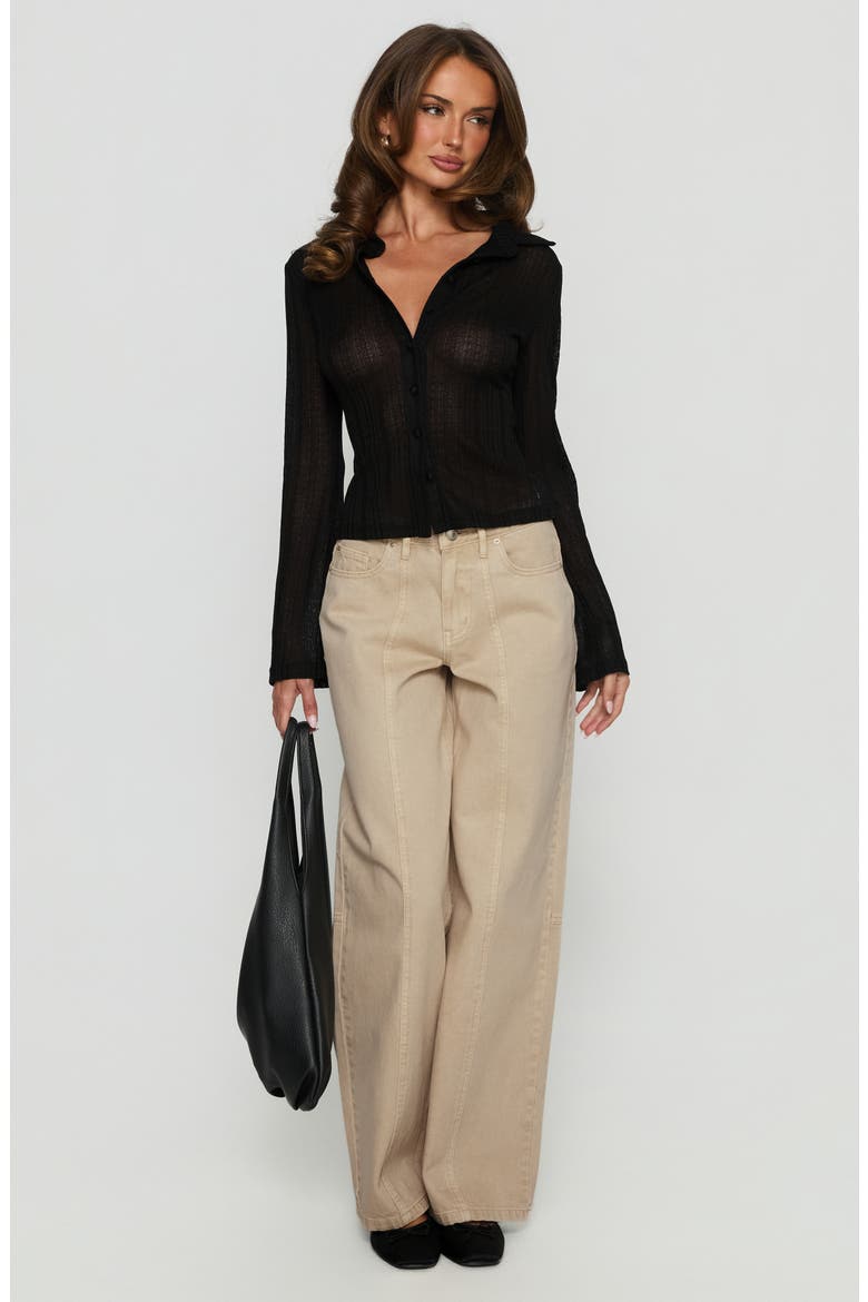 When You Sleep Crop Cardigan, Alternate, color, BLACK