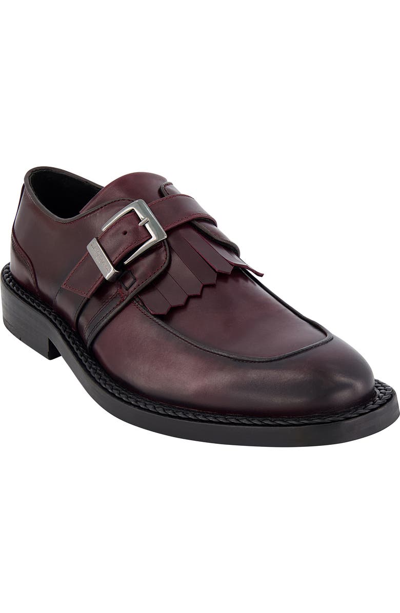 KARL LAGERFELD PARIS Monk Strap Kiltie Loafer, Main, color, Wine