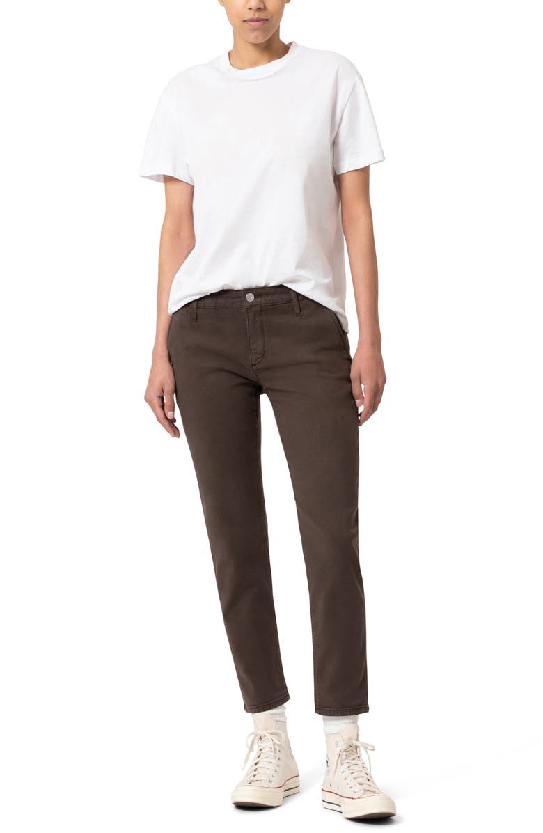 Mavi Jeans Brooke Luxe Stretch Twill Ankle Pants, Alternate, color, Oak Luxe Twill
