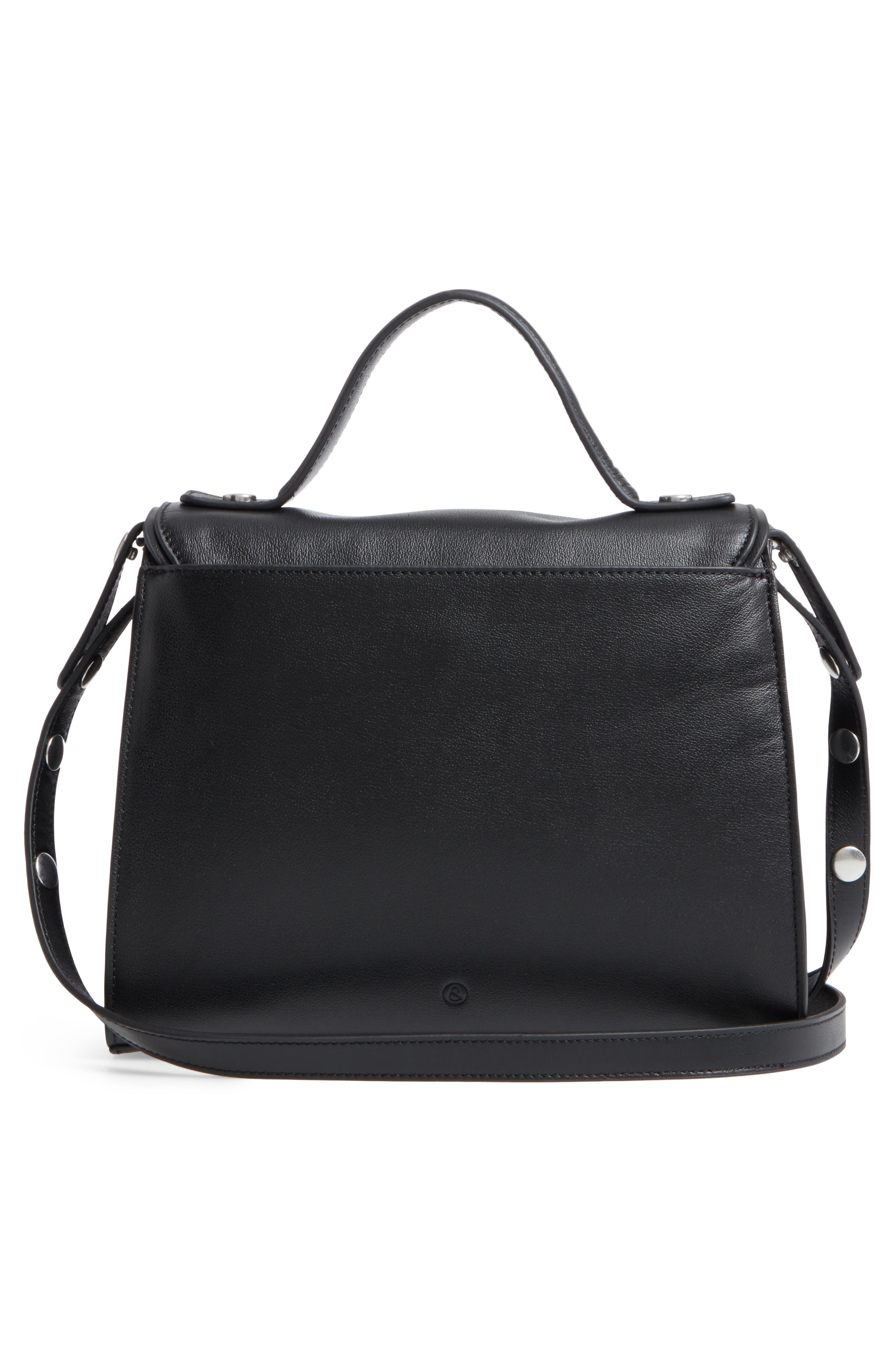 Treasure & Bond Treasure&Bond Top Handle Suede & Leather Satchel, Alternate, color, 