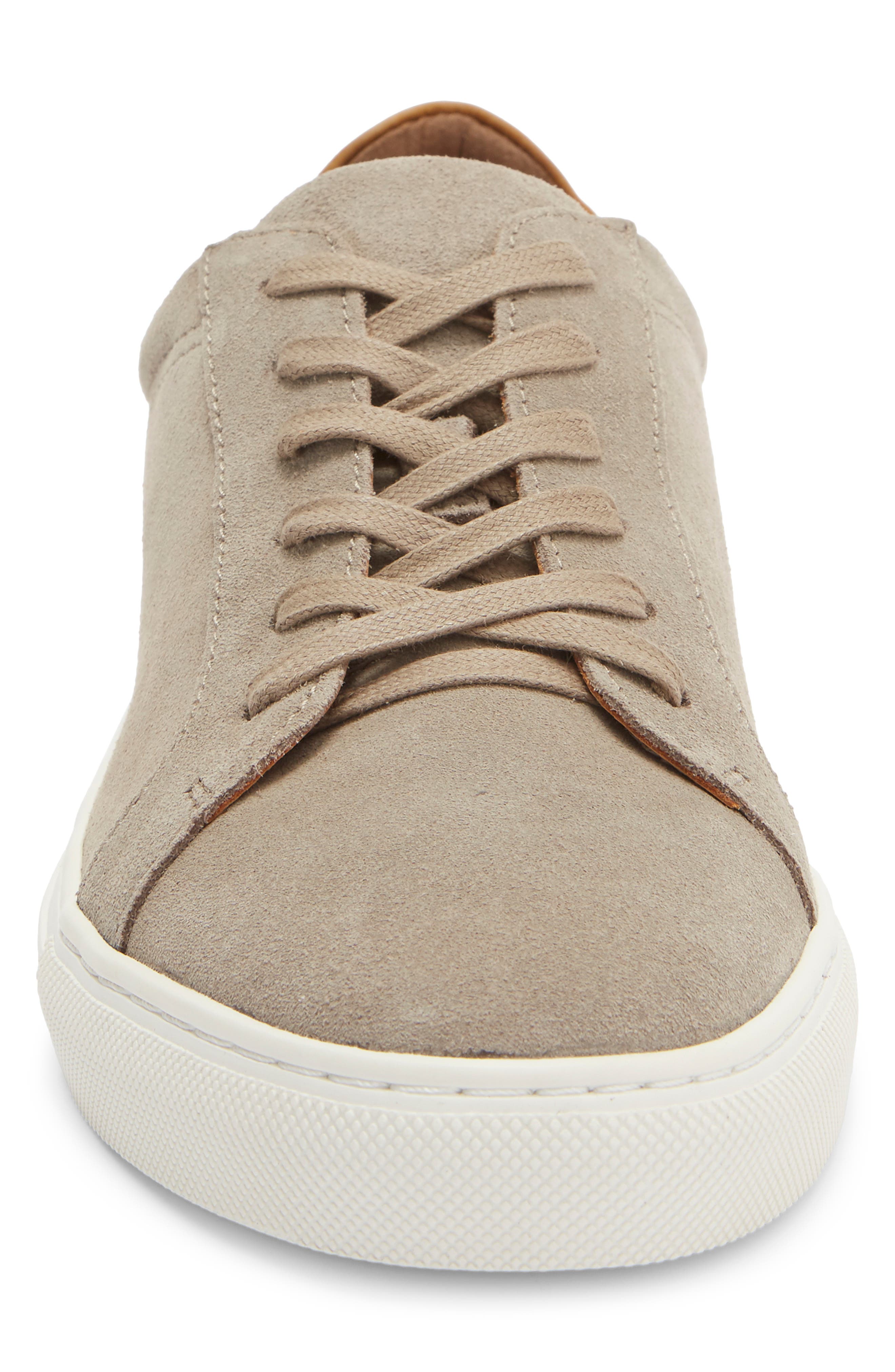Leather Sneaker, Alternate, color, TAUPE