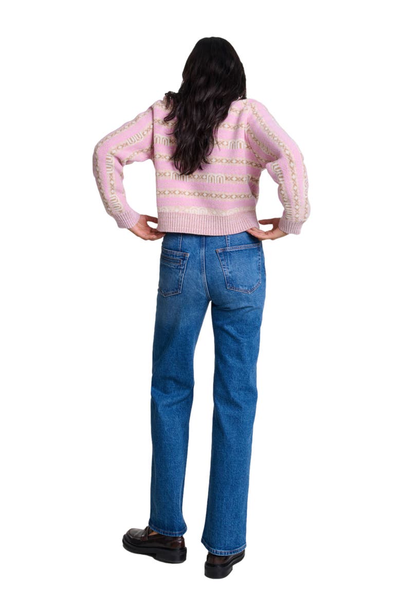 maje Jacquard sweater, Alternate, color,