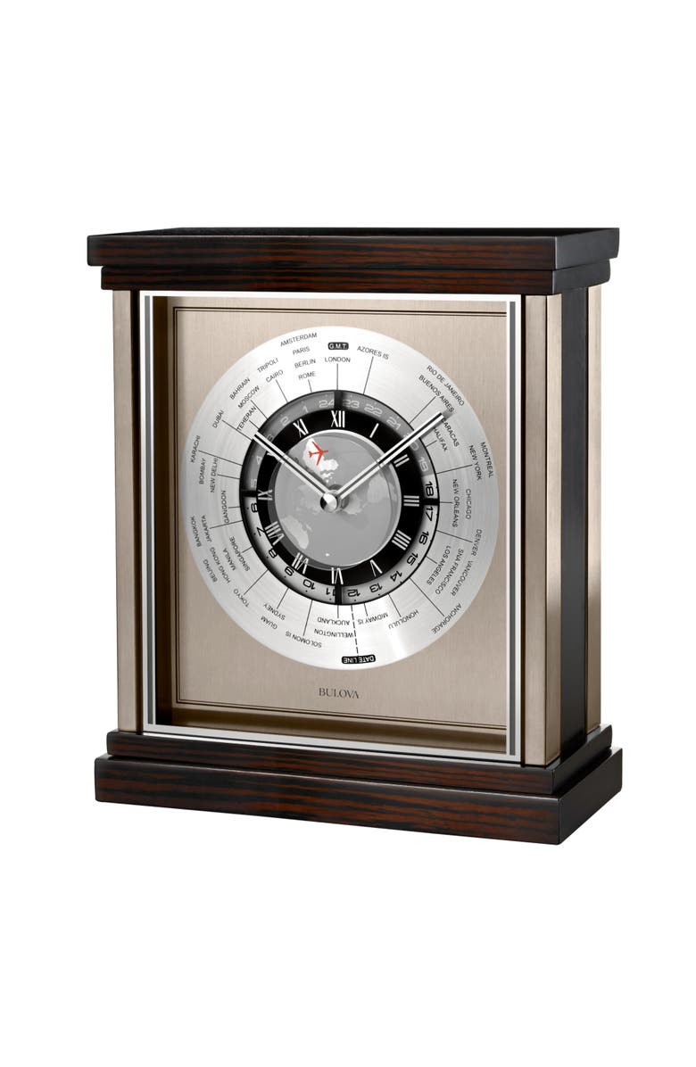 Bulova Clocks Wyndmere World Time Table Clock, Main, color, 