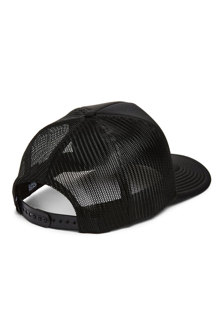 Good Vibes Trucker Hat, Alternate, color, BLACK