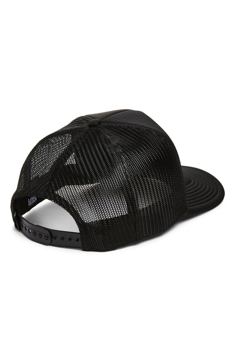 Local Beach Good Vibes Trucker Hat, Alternate, color, Black