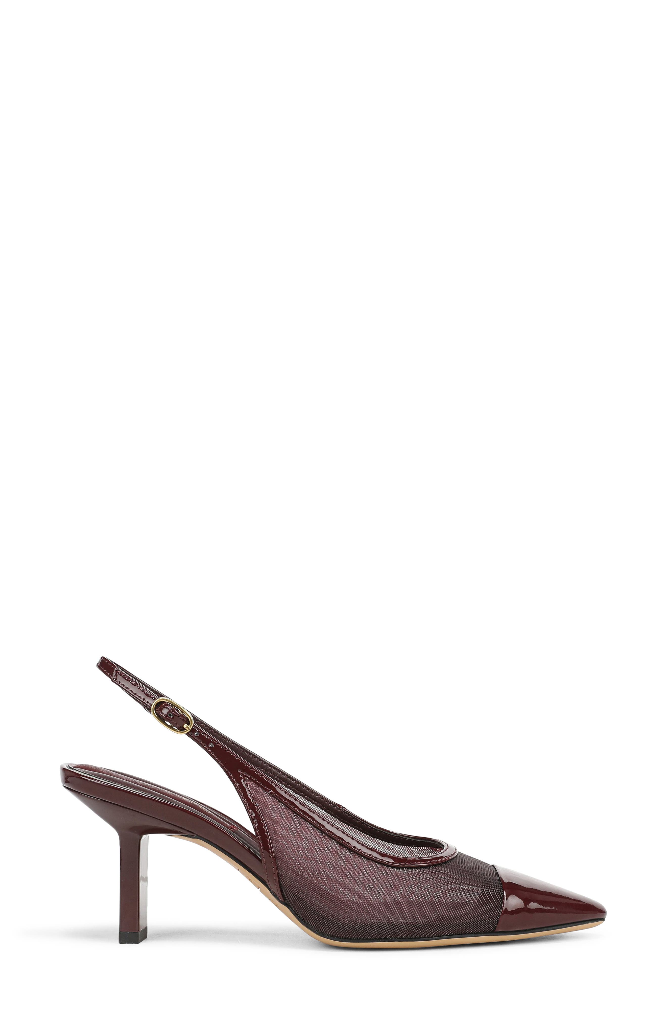 Jurina Cap Toe Slingback Pump, Alternate, color, RED