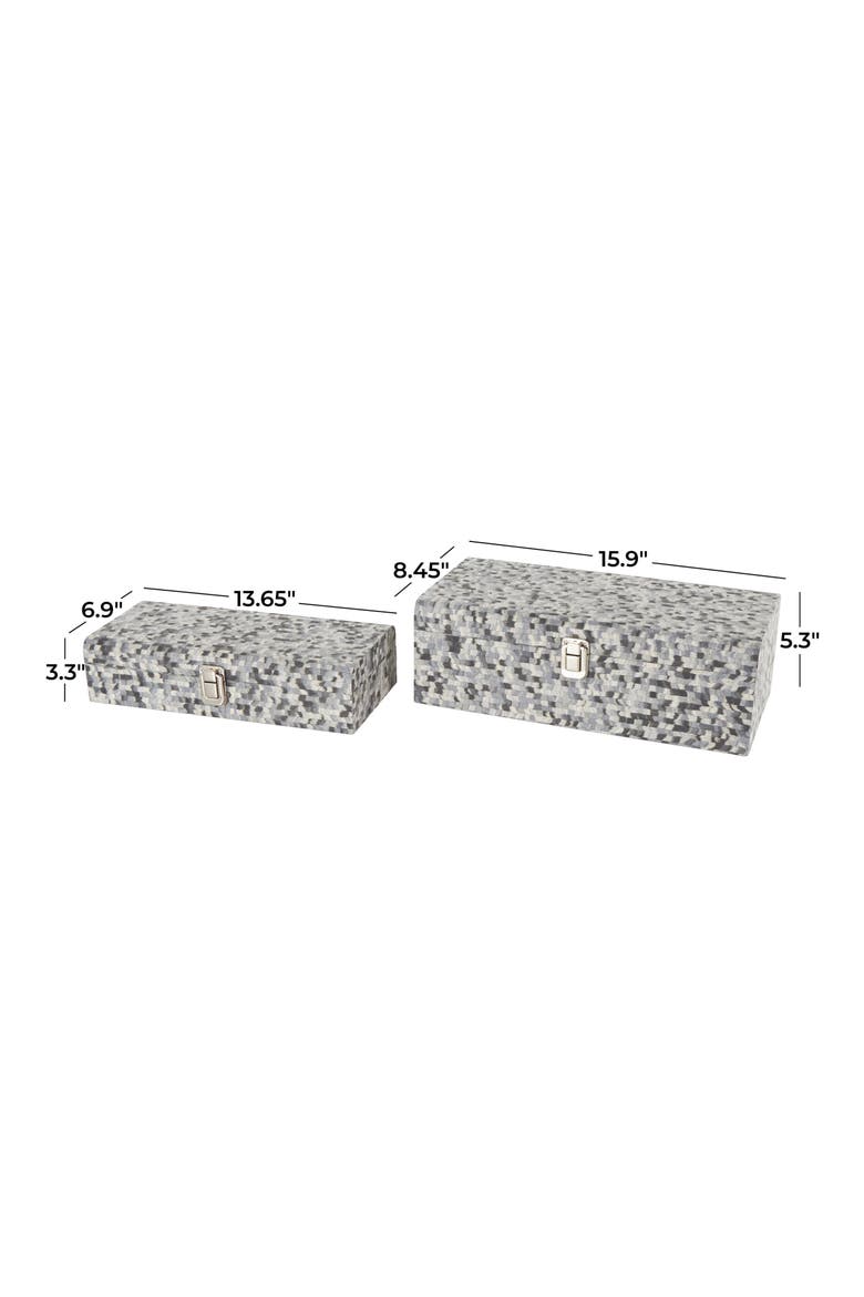 Set of 2 Jewelry Boxes, Alternate, color, GREY MULTI