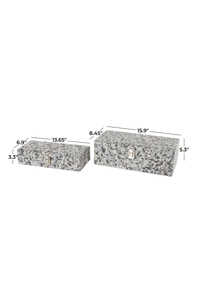 UMA Set of 2 Jewelry Boxes, Alternate, color, Grey Multi