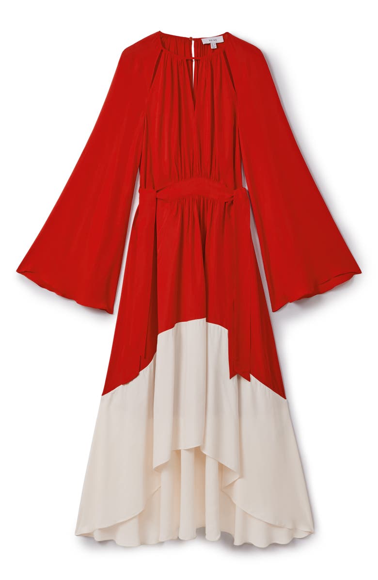 Reiss Luella Colorblock Long Sleeve Dress, Alternate, color, 