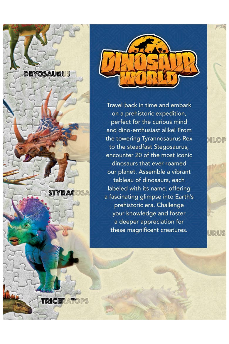 Dinosaur World 1000 Piece Jigsaw Puzzle, Alternate, color, Multicolor