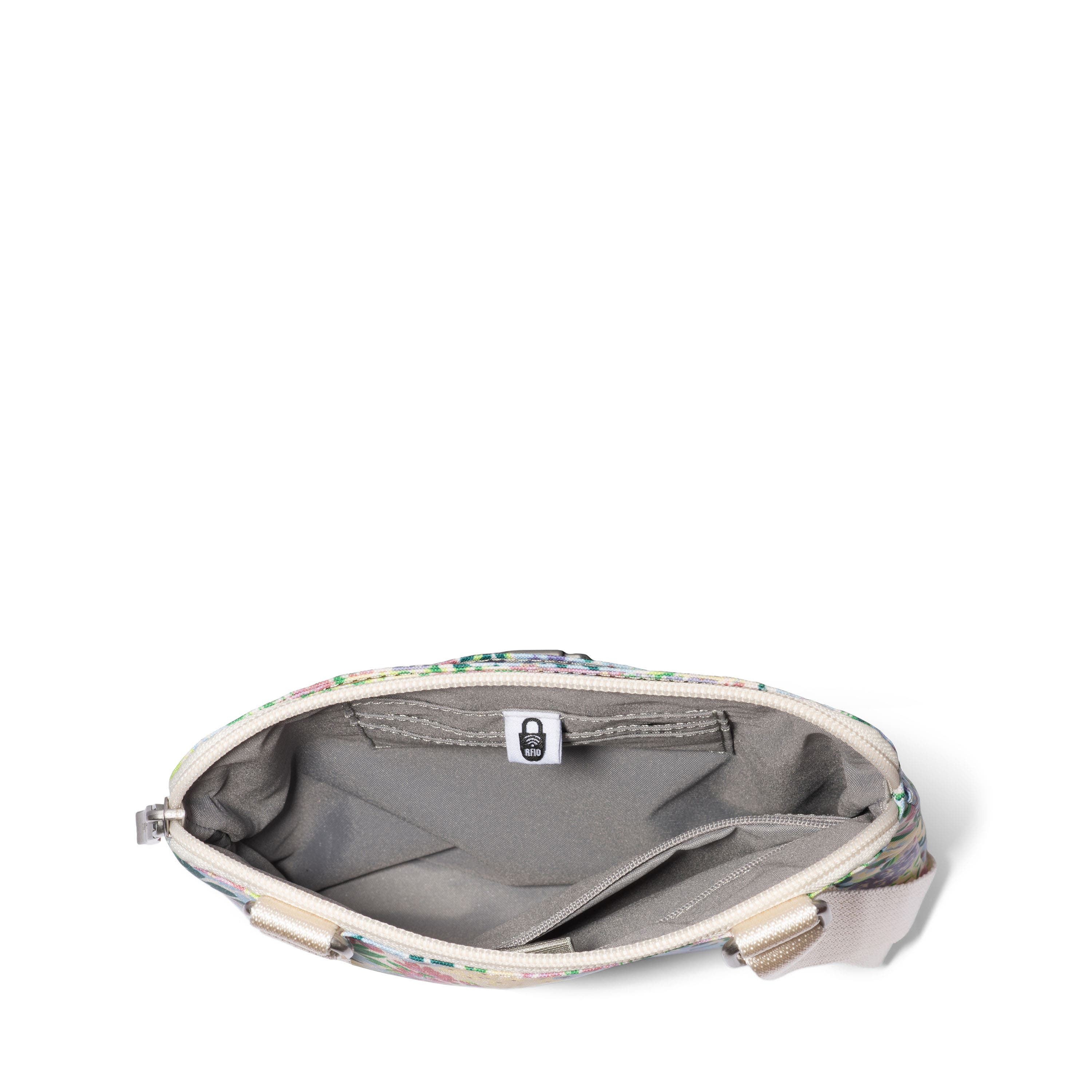 BAGGALLINI Coastal Flip Lock Mini Crossbody, Alternate, color, Meadow Print