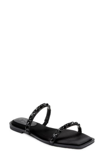 Jewel Badgley Mischka Honesty Slide Sandal In Black