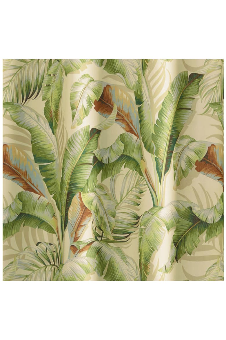 Palmiers Shower Curtain, Alternate, color, OPEN MEDIUM GREEN
