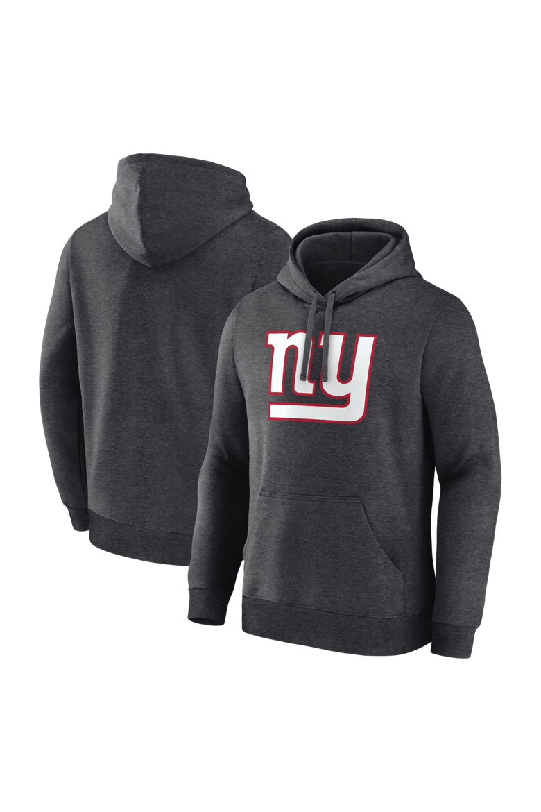 Men's Logo Athletic Heather Charcoal New York Giants Primary Logo Hoodie, Main, color, Heather Charcoal