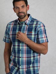 Weird Fish Judd Short Sleeve Check Shirt