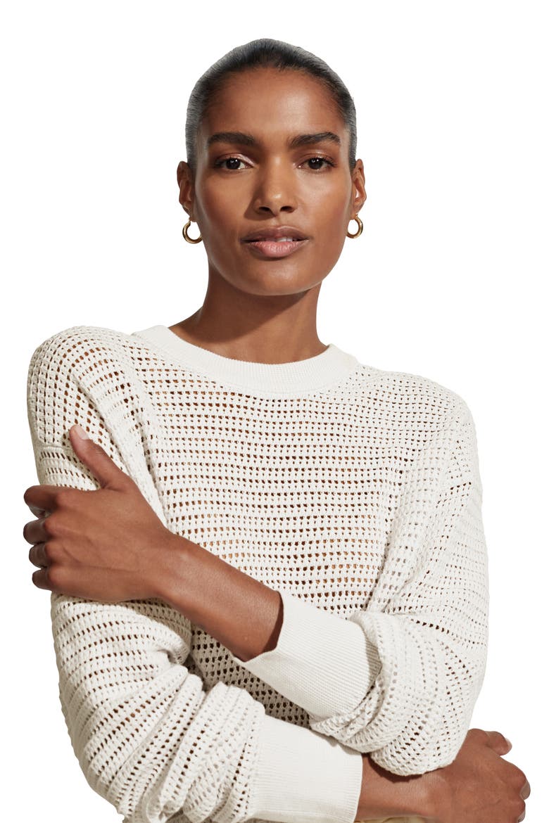 Kershaw Crewneck Sweater, Alternate, color, EGRET