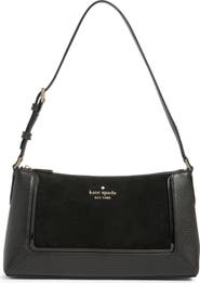 Kate Spade New York lena suede & pebbled leather shoulder bag