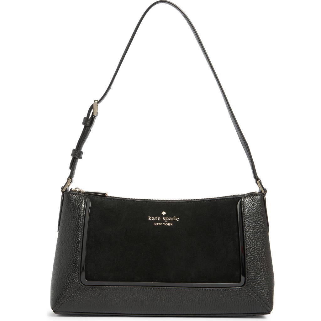 Kate Spade New York Lena Suede & Pebbled Leather Shoulder Bag In Multi