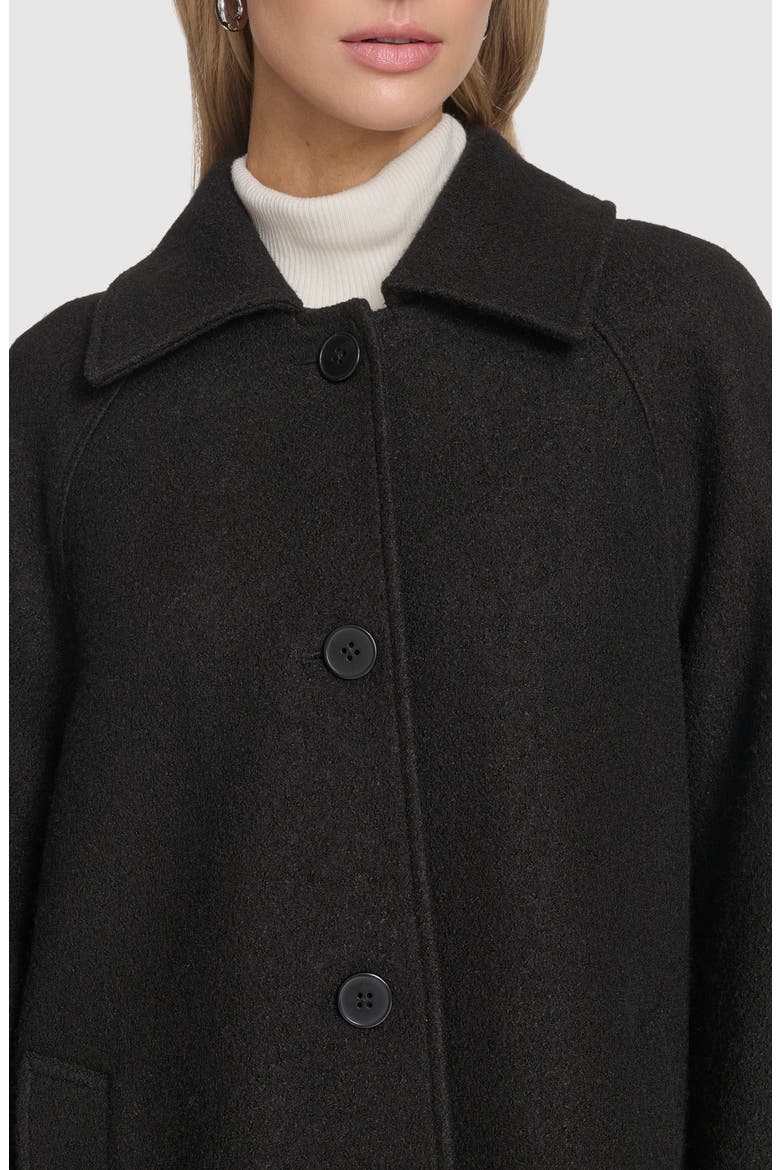 Jupiter Wool Blend Balmacaan, Alternate, color, BLACK