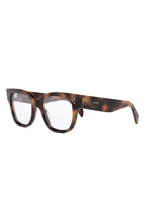 Celine Bold 3 Dots 53mm Butterfly Optical Sunglasses In Blonde Havana