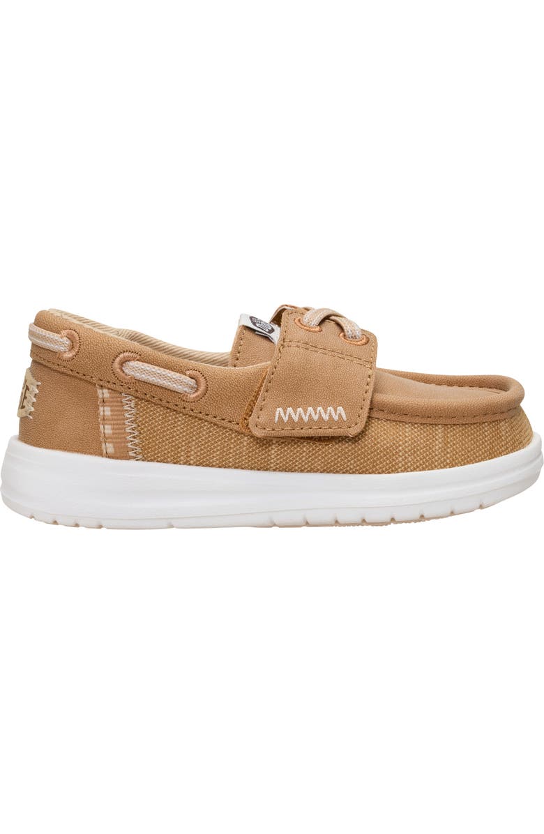 Hey Dude Kids' Wells Classic Boat Shoe, Alternate, color, Cognac
