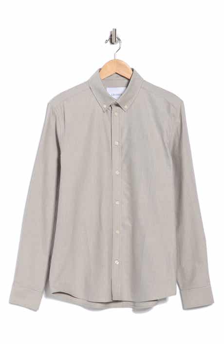 Les Deux Konrad Stripe Cotton Oxford Button-Down Shirt