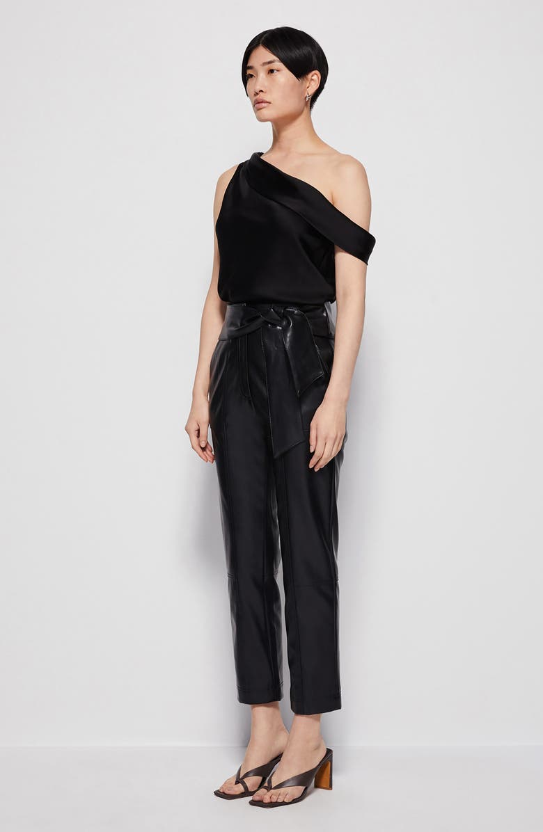 Simkhai Jonathan Simkhai Lexy Satin One Shoulder Top, Alternate, color, 