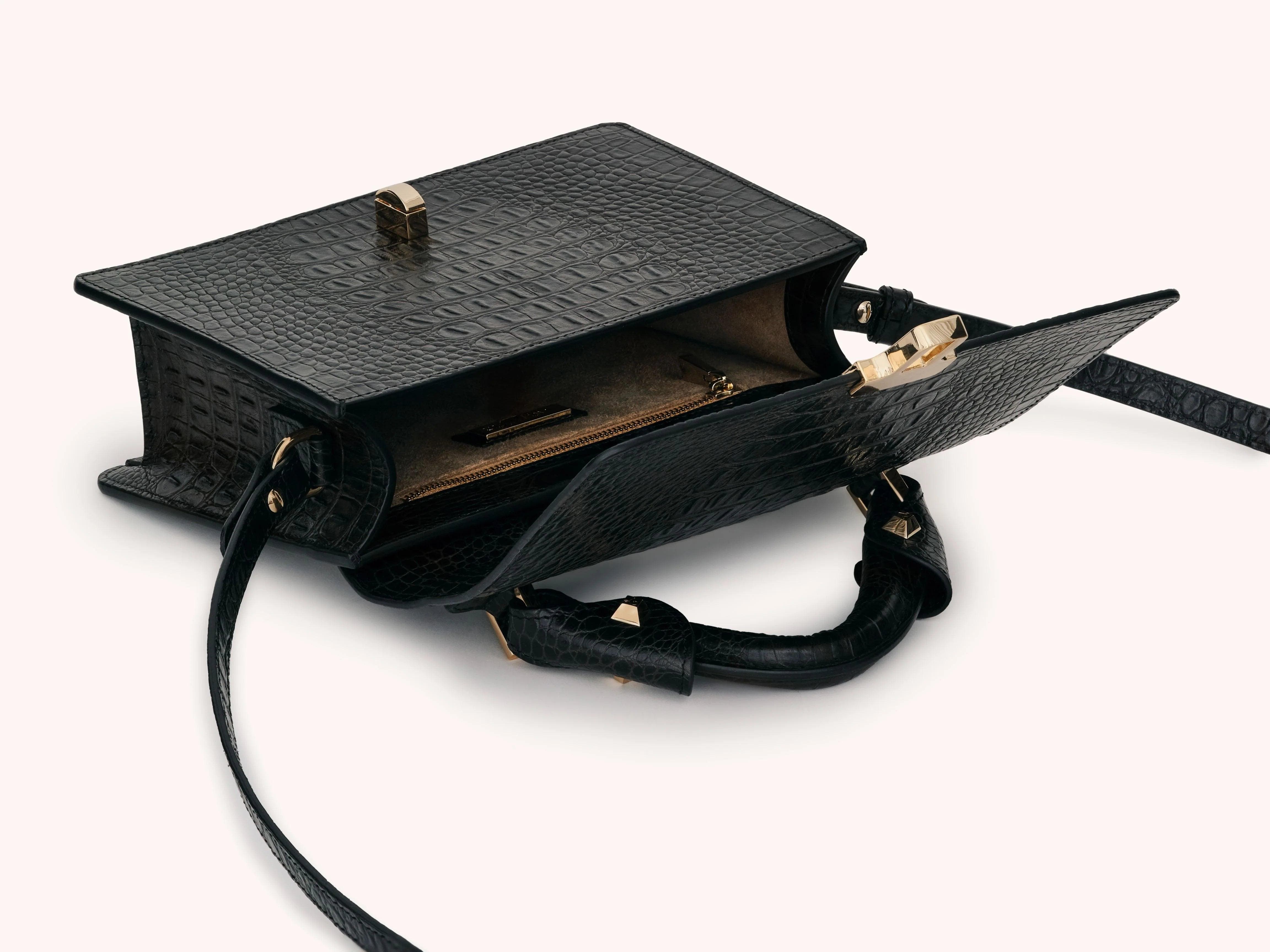 VIE LORIE Vittoria Top Handle Bag, Alternate, color, Black Chestnut
