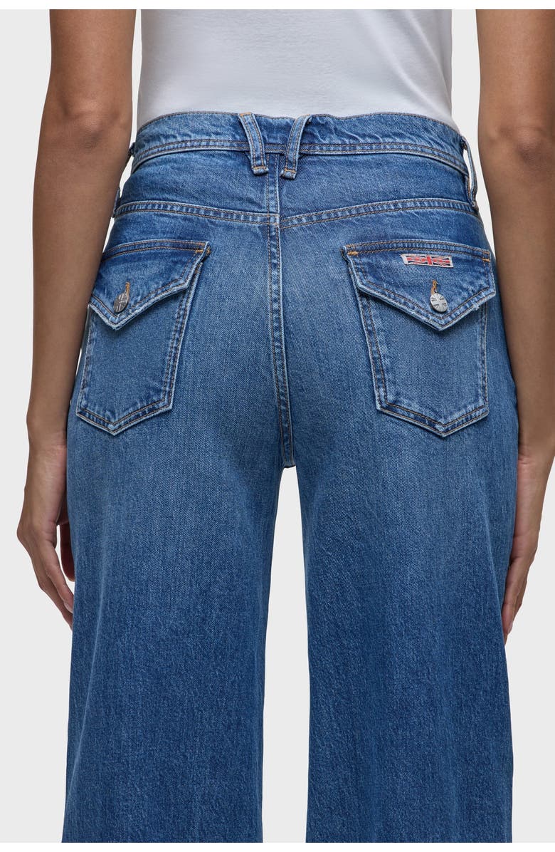 Hudson Jeans Jodie Flap Pocket Loose Wide Leg, Alternate, color, Glee