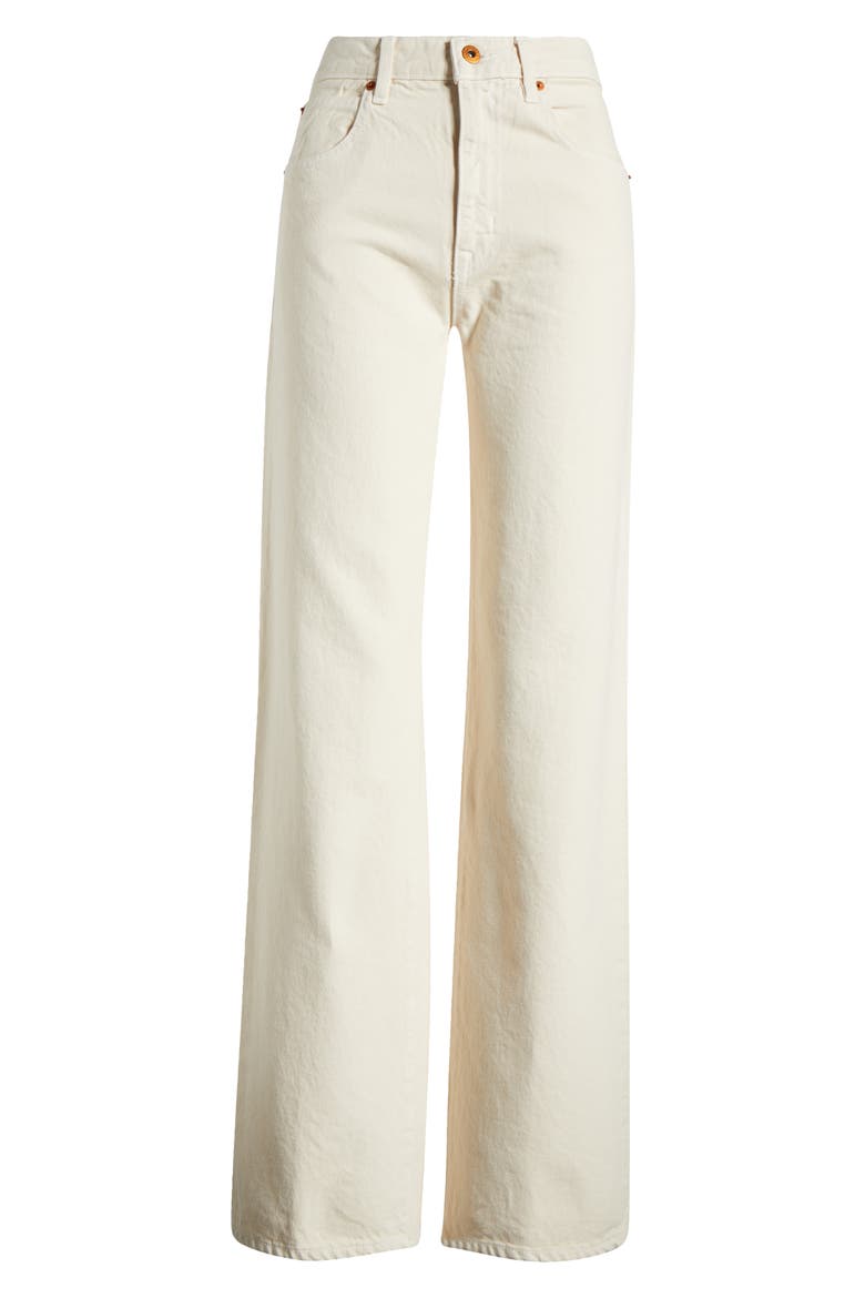 Grace High Waist Wide Leg Jeans, Alternate, color, ECRU