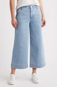 Wit & Wisdom Whitney Skyrise Crop Wide Leg Jeans