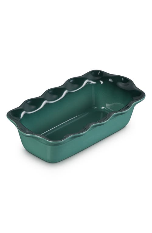 Le Creuset Heritage Stoneware 9-inch Fluted Loaf Pan In Artichaut
