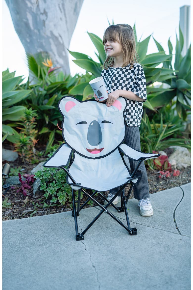 Kids' Kora the Koala Folding Chair, Alternate, color, GREY