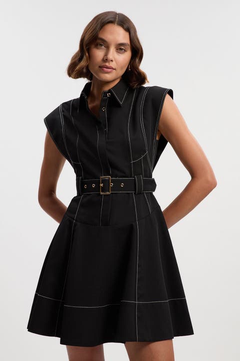 High Neck Mini Dress