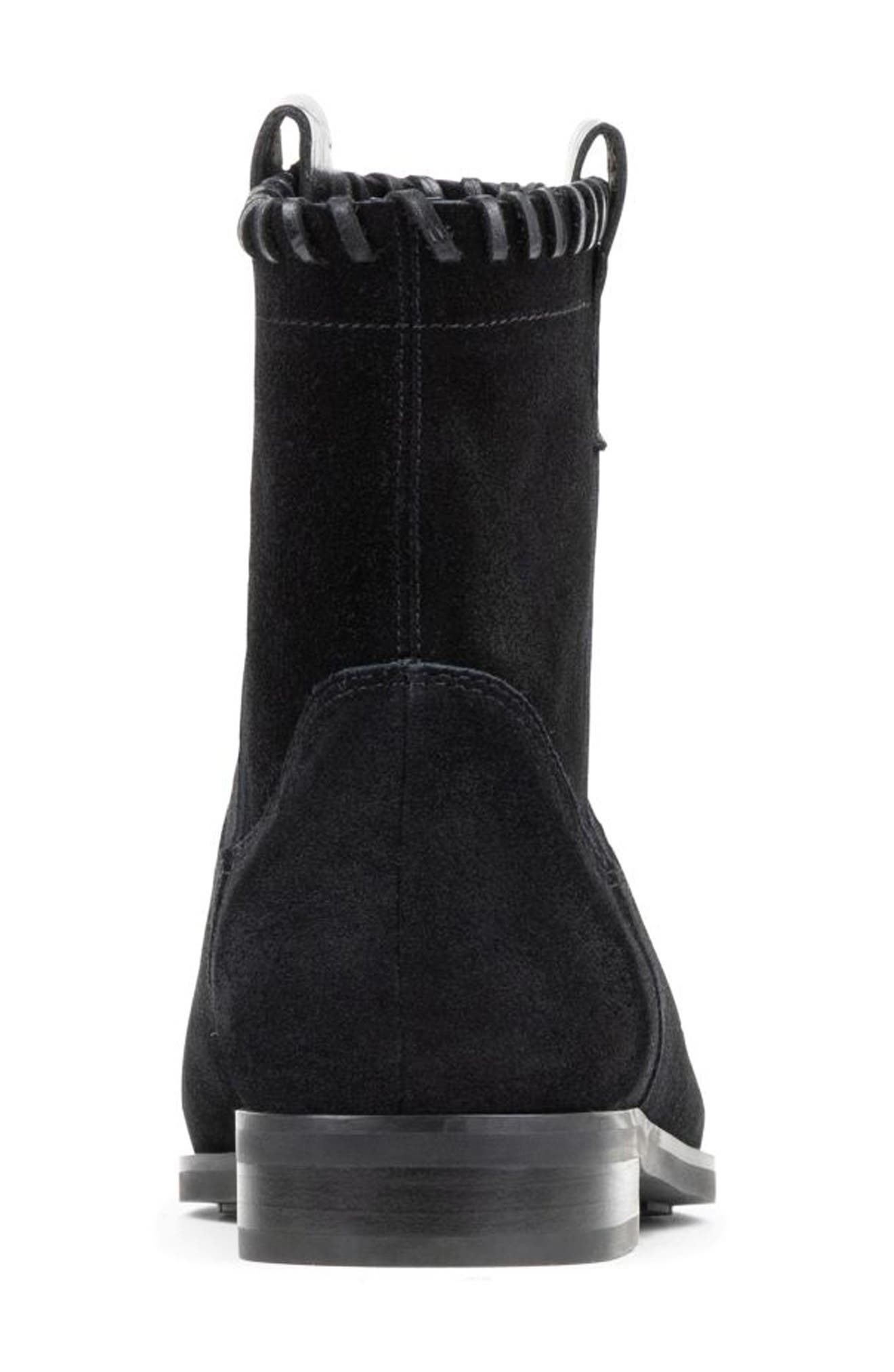 Karter Whipstitch Western Bootie, Alternate, color, BLACK
