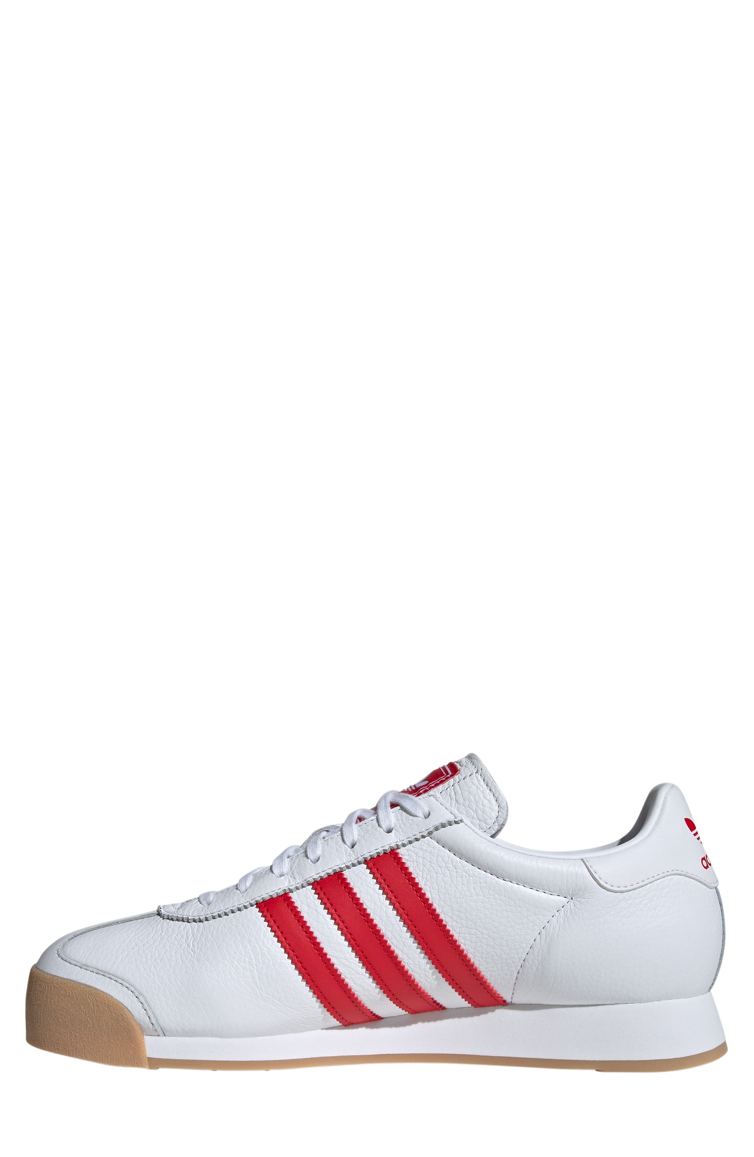 adidas Samoa Sneaker, Alternate, color, White/ Scarlet/ Gum3
