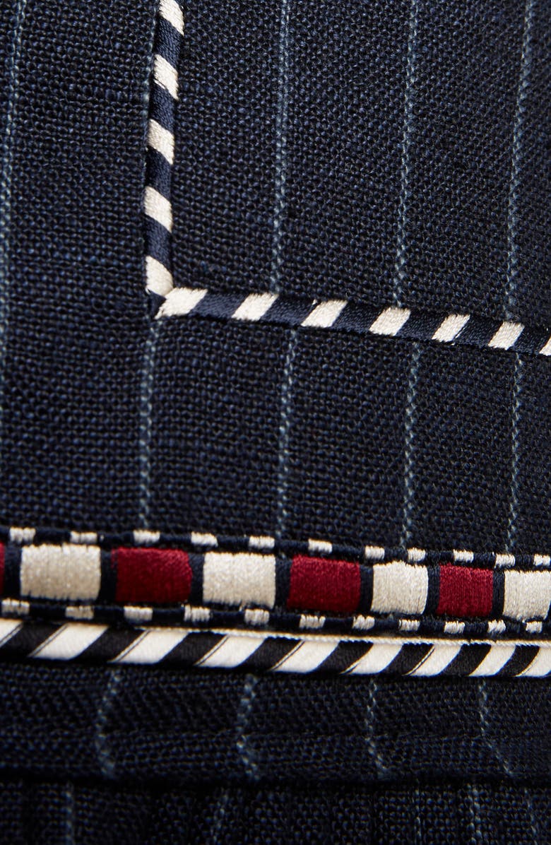 Isabel Marant Étoile Jessie Embroidered Linen Skirt, Alternate, color,