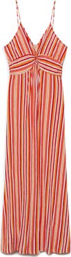 MANGO Stripe Maxi Sundress