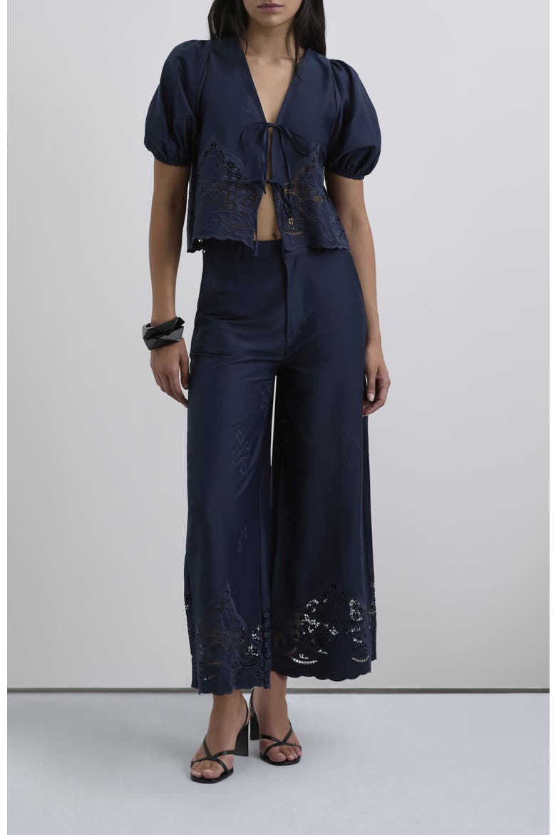 Satenemb Pant, Alternate, color, Navy