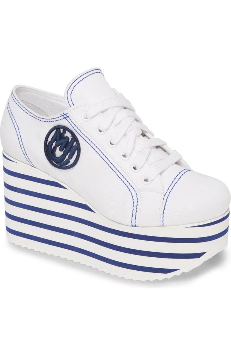 Miu Miu Platform Wedge Sneaker, Main, color,