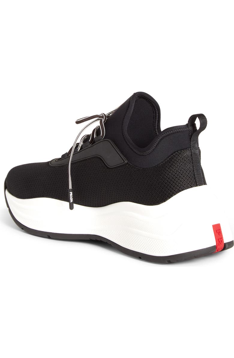 Prada Platform Lace-Up Sneaker, Alternate, color,