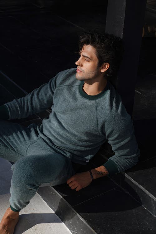Feat Unisex Blanketblend Crewneck In Rainforest