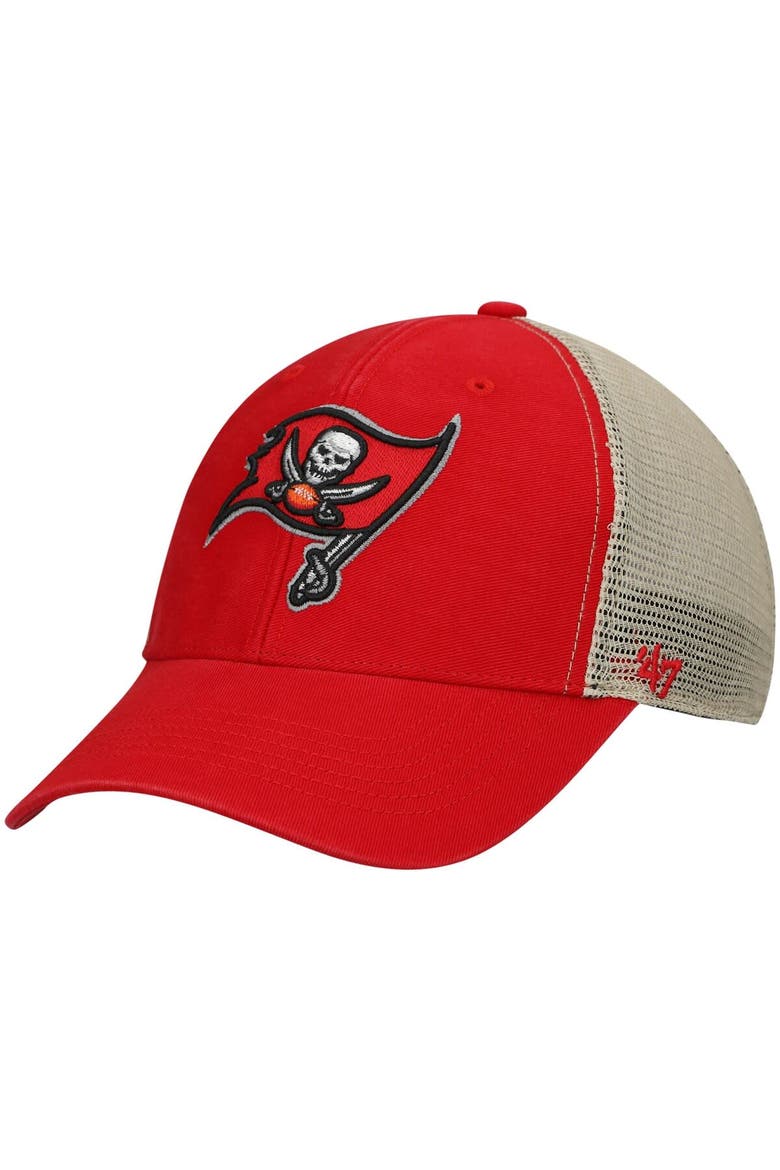 Men's '47 Red Tampa Bay Buccaneers Flagship MVP Snapback Hat, Main, color, Red