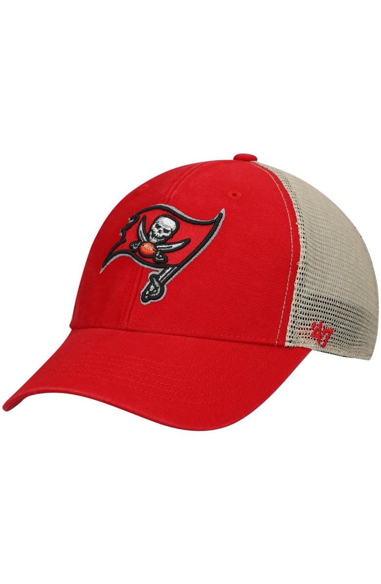 '47 Men's '47 Red Tampa Bay Buccaneers Flagship MVP Snapback Hat, Main, color, Red