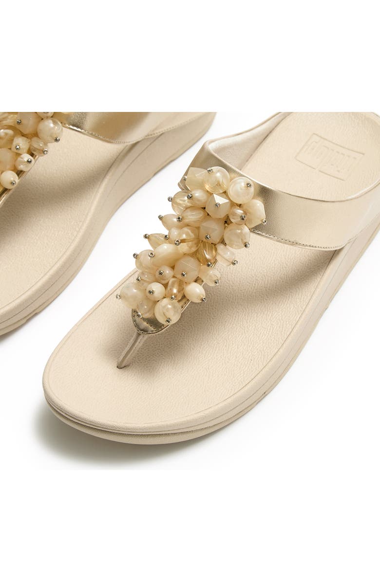 FitFlop Fino Bead-Cluster Toe-Post, Alternate, color,