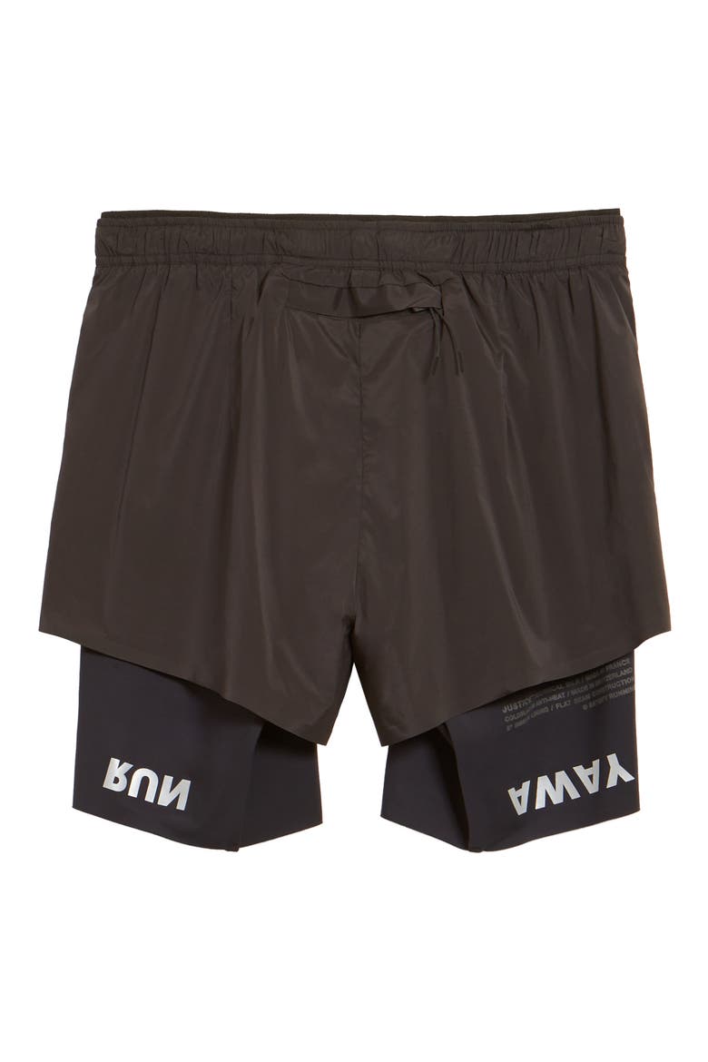 8-Inch Short Distance Running Shorts, Alternate, color, BLACK SILK