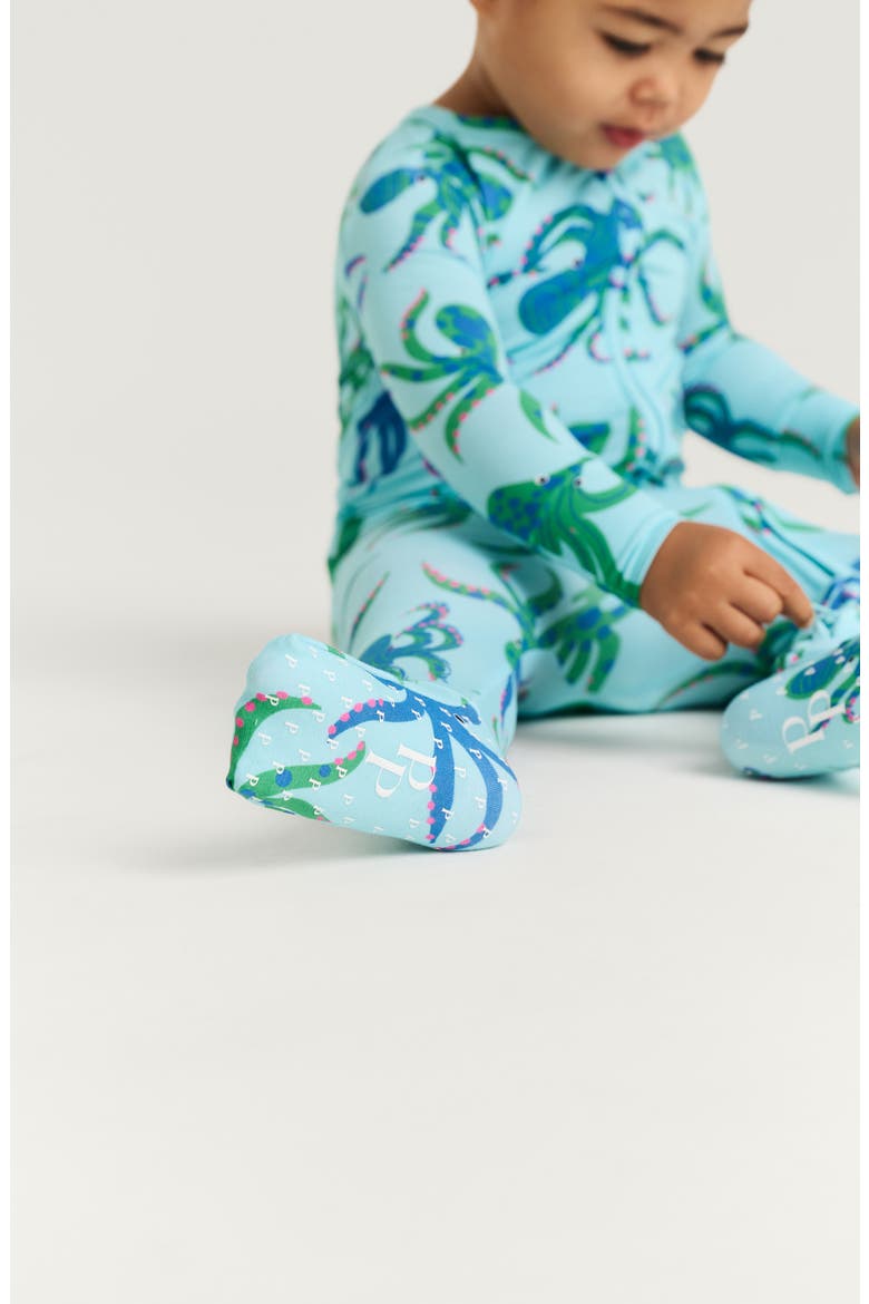 Fitted Convertible One-Piece Pajamas, Alternate, color, BLUE